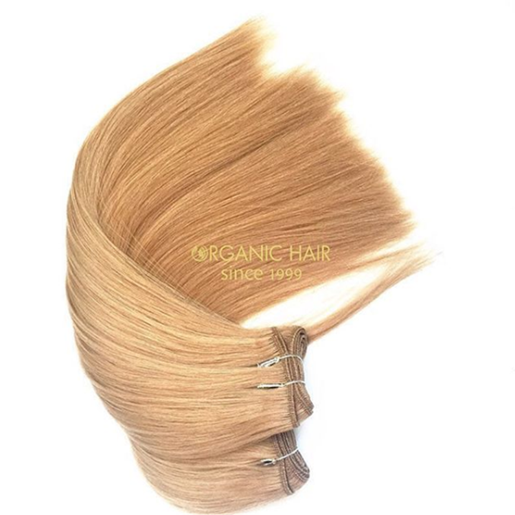 Soft and double drawn human hair weft for women at a wholesale price A89